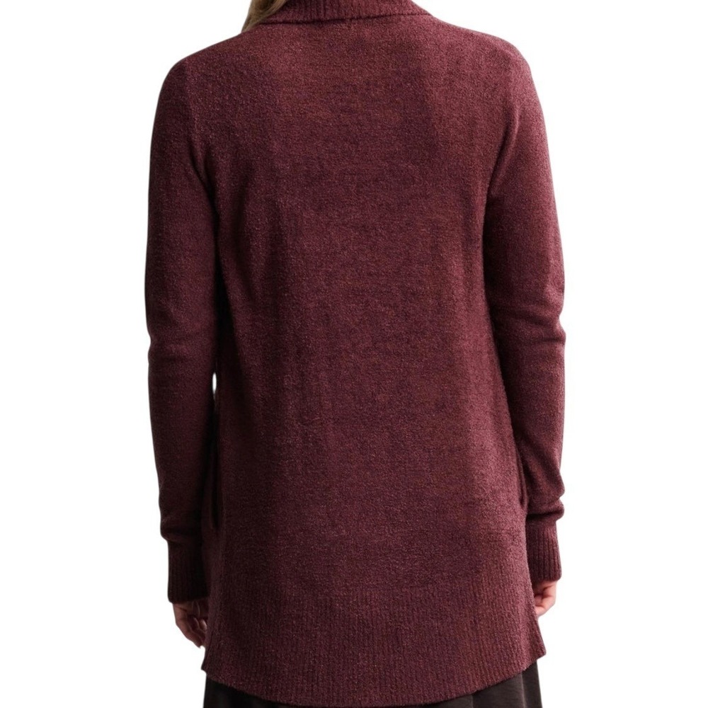 Barefoot Dreams CozyChic Lite Circle Cardi Deep Aubergine Buttery Soft Size XS/S - Picture 12 of 16